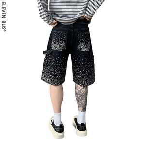 P22364 ポッケト ショートパンツ ストレートデニム スポーツ ボトムスメンズ ズボン 2025春夏新作