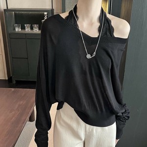 u28633トップス レディース Tシャツ プルオーバー カットソー 長袖 3色 フレンチ 2025夏秋新作