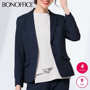 [通年]【レディース】杢感のある無地ジャケット 本物のベーシックを低価格で／ストレッチ・4色