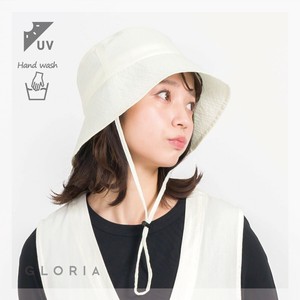 【春夏即納】UVダウンブリム紐付きハット　帽子　レディース　UV対策　紫外線対策