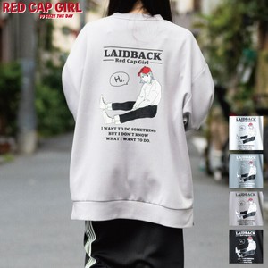 【SPECIAL PRICE】RED CAP GIRL シルクタッチ ダンボールニット バックプリント クルーネック