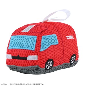 ◆即納◆バスぐるみ（消防車/トミカ）Bath gurumi(TC fire-engine) ボディスポンジ　ぬいぐるみ　バス用品