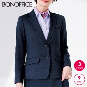 [通年]【レディース】グレンチェック柄ジャケット 本物のベーシックを低価格で／ストレッチ・3色