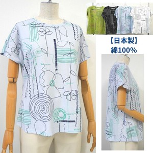 2025年新商品 T 恤/上衣 法式袖 棉 缝线/拼接 日本制造