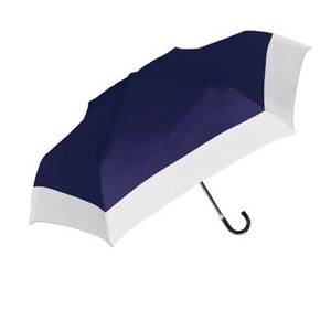 中谷 傘 UVペールバイカラー折 ネイビー Parasol 折傘 925-059