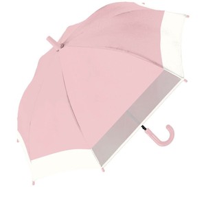 中谷 傘 UV 50cm子供バイカラー窓付き ピンク Parasol Kid's 長傘 955-007