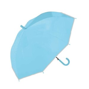 中谷 傘 UV 55cm子供無地長 サックス Parasol Kid's 長傘 953-001