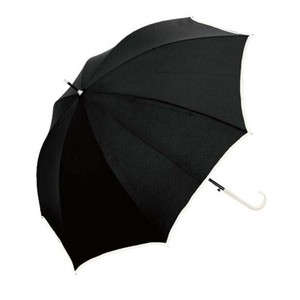 中谷 傘 スクエアカット手元 無地 ブラック Natural Basic 長傘 715-063