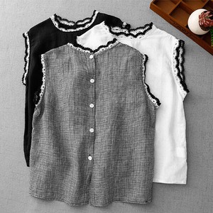 Button Shirt/Blouse Design Sleeveless