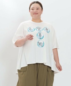 【2025春夏新作】ロイズガチャでTのティー アズノロイドTシャツ 前後差裾 接触冷感 3号5号 大きいサイズ