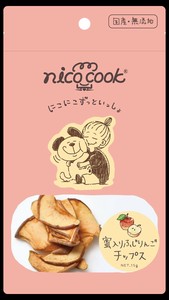 nicocookmate　蜜入り国産フジリンゴチップス　15g　犬用おやつ