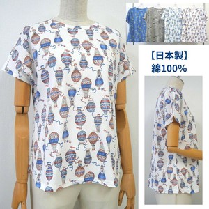 2025年新商品 T 恤/上衣 法式袖 棉 日本制造
