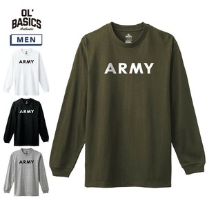 Pre-order T-shirt army Long T-shirt Printed Unisex Men's Cut-and-sew