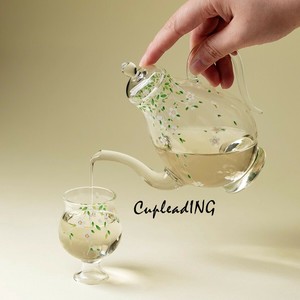 【定番商品】激安セール 高硼珪酸耐熱ガラス 緑茶専用急須 単品 ハンドル付き
