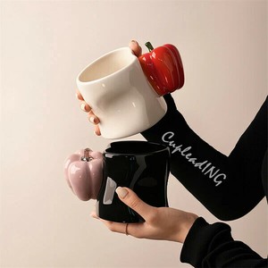 【定番商品】激安セール 可愛い フルーツ マグカップ クリエイティブ カップルカップ 家庭用