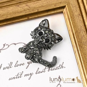 Brooch Black-cat Ladies fashion Sparkle Cat Presents Brooch