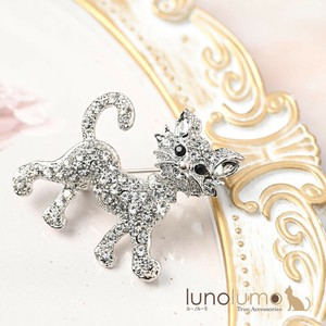 Brooch Ladies fashion White-cat Sparkle Cat Presents Rhinestone Brooch