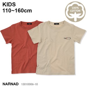 キッズ 胸ワンポイント プリント 半袖 Tシャツ 110.120cm トドラー・ジュニアサイズ