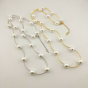 パール　　ロング　ネックレス　アクセサリーミセス　即納