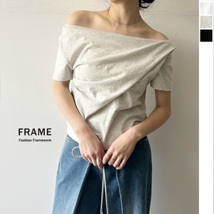 【2025新作予約】綿天竺オフショルTシャツ