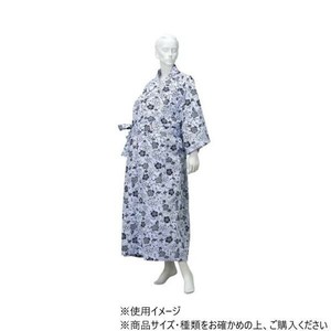 神戸生絲　婦人ガーゼねまき(ラグラン袖・特大)特大  No.69  ネイビー