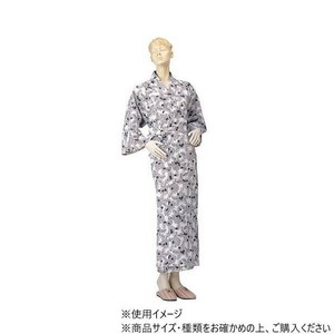 神戸生絲　婦人ガーゼねまき(ラグラン袖)M  No.69  コン  花柄