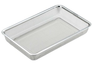 ステンレス角型水切りザル 大 YJ2350