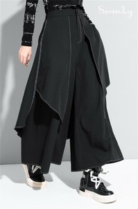 人気商品 フェイクツーピース ワイドパンツ レディース「2025新作」