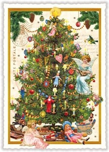 Postcard Christmas Lame Die-cut