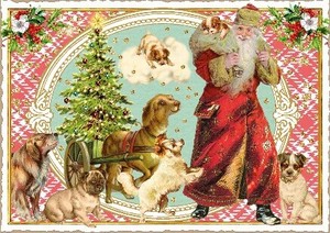 クリスマス　ポストカード■ラメ＆ダイカット加工 ドイツより直輸入
