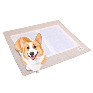 【予約販売】ペット用 トイレの下に敷くマットL 100×86cm 洗える はっ水加工 ワイドシーツ2枚対応