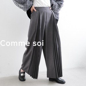 ■ comme soi（コムソワ）■ プリーツパンツ 2025新作　2025初秋
