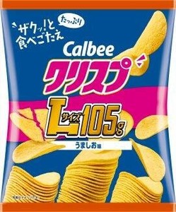 クリスプ　うましお味　Lサイズ 105g 【お菓子 calbee スナック菓子】