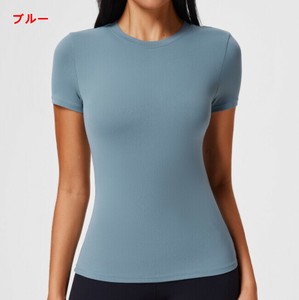 Tシャツ 半袖 ラウンドネック 無地 快適 レディース ファッション MBQ2493
