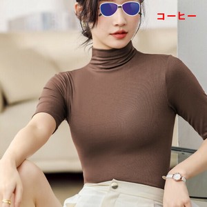 Tシャツ   半端袖 無地 春夏秋 快適 レディース ファッション  MBQ2496
