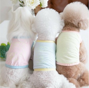 ペット服  犬猫用  プリント  夜光 日焼け止め 防虫  氷の糸     LX2762