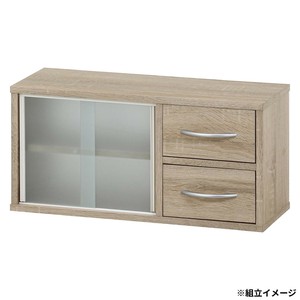 カウンター上収納ラック 60幅 オーク 52283