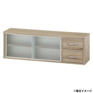 カウンター上収納ラック 90幅 オーク 52285