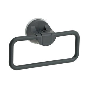レック レバー式吸盤タイプ タオルリング グレー B00548