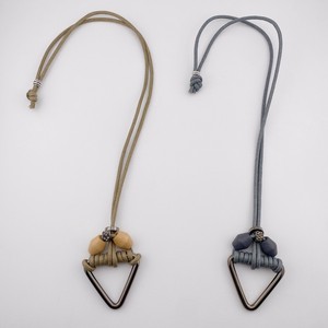 モチーフ　ウッド　ロング　ネックレス　アクセサリーミセス　即納