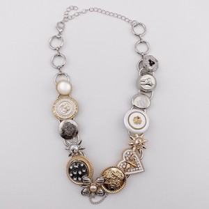 ミックス　チャーム　ショート　ネックレス　アクセサリーミセス　即納