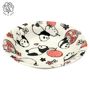 Main Plate single item Porcelain Ceramic Panda Made in Japan