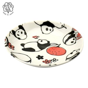 Main Plate single item Porcelain Ceramic Panda Made in Japan