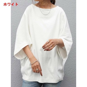 Tシャツ 半端袖 ラウンドネック 無地 ゆったり 快適 レディース ファッション   MBQ2509