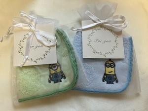 MINION ミニオン エンブロイダリー タオルギフト30入り　ブルー4805018800/グリーン4805018900