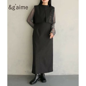 &g'aime Pre-order Casual Dress MIX Layered dress [A/W NEW]