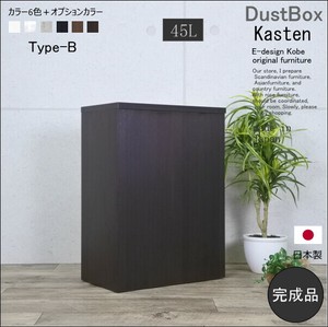 ゴミ箱 45リットル 45L kasten カステン タイプB ウォールナットダークブラウン