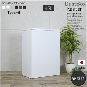 ゴミ箱 45リットル 45L kasten カステン タイプB ホワイト鏡面