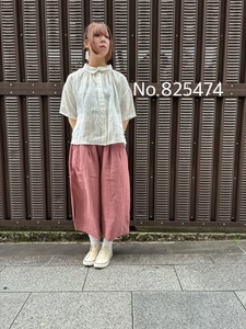 【2025年新定番 】日本製 フレンチリネンコクーンサーカスパンツ　№825474