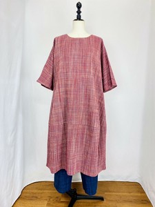 Casual Dress Slub Stripe Switching